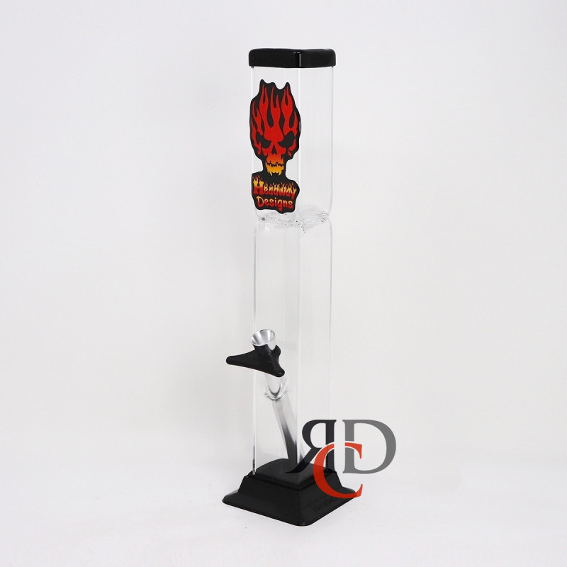 WATER PIPE ACRYLIC 12" SQUARE W/ ICE TWIST WPA1209 1CT