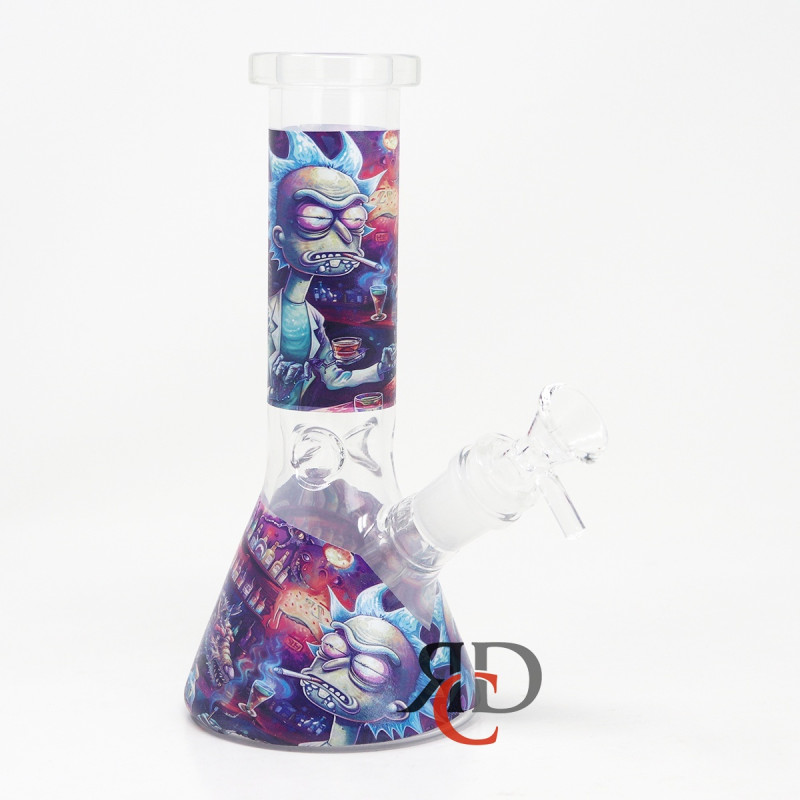 WATER PIPE BEAKER GLOW IN DARK WP10005 1CT
