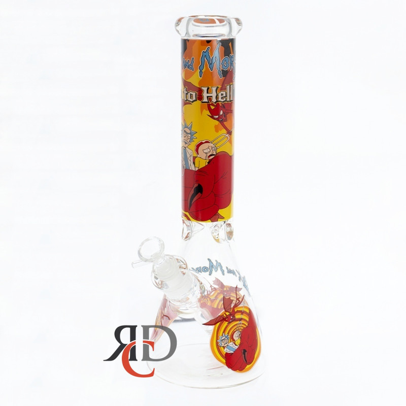 WATER PIPE BEAKER GLOW IN DARK WP25044 1CT