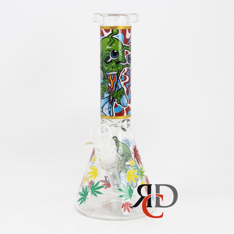 WATER PIPE GLOW IN DARK BEAKER WP1283 1CT