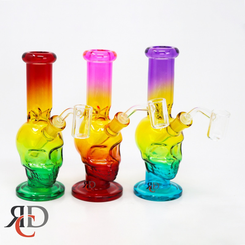 WATER PIPE SKULL W/ BANGER WP12013 1CT