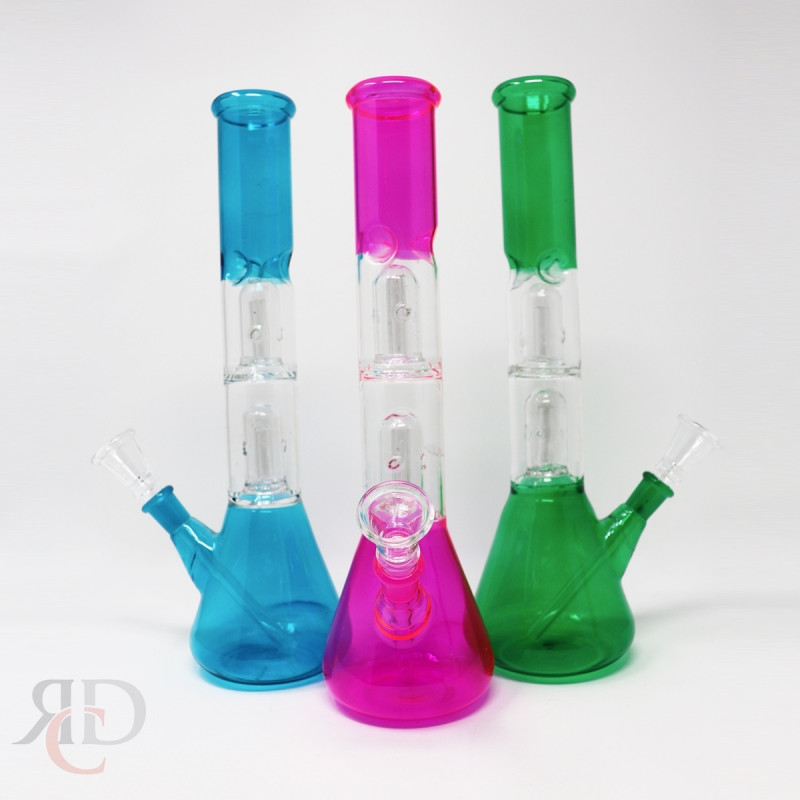 WATER PIPE WITH 2 PERCOLATOR CMF15 1CT