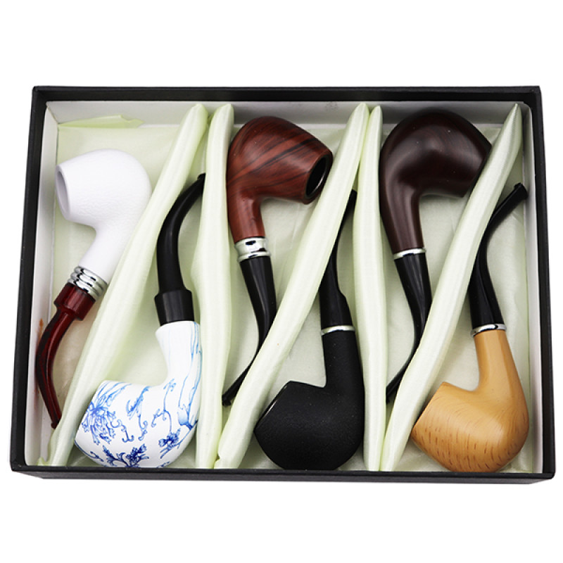 SMOKING WOODEN PIPE 6CT/Pack